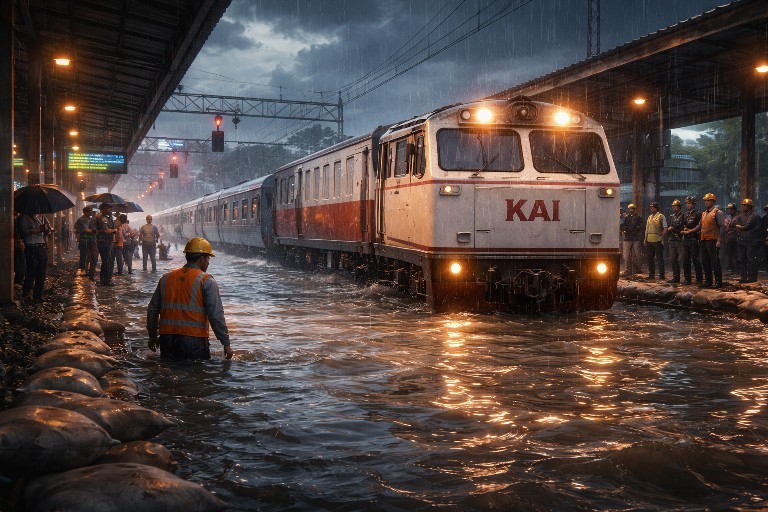 Banjir Pekalongan, KAI Daop 8 Surabaya Batalkan Dua KA Tambahan dan Kembalikan Tiket 100 Persen