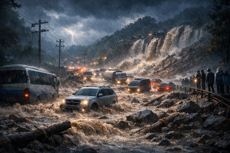 Banjir Tutup Jalur Pantura Situbondo, Akses Utama Jawa–Bali Lumpuh Total