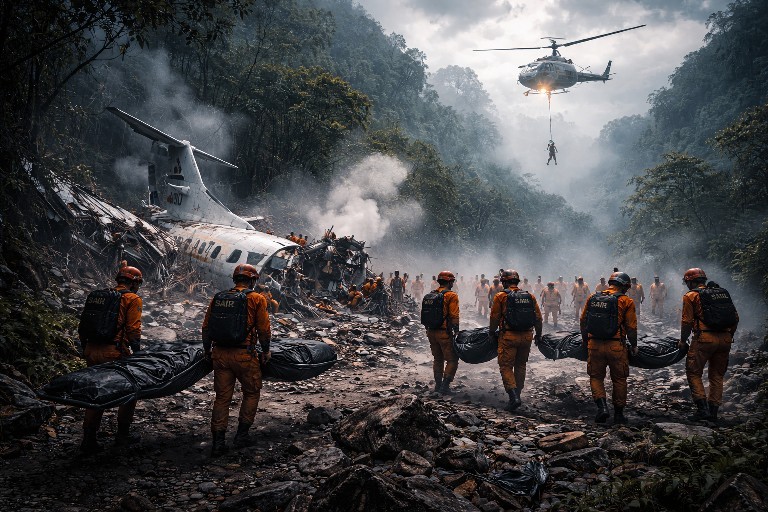 Tim SAR Temukan 6 Jenazah Korban Pesawat ATR 42-500 di Gunung Bulusaraung Sulsel