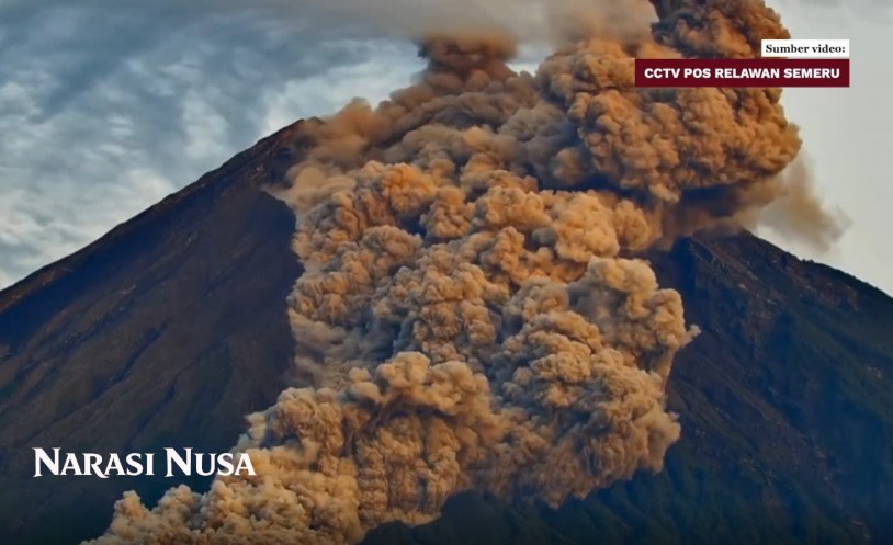 Erupsi Gunung Semeru Awan Panas 3,5 Km, Warga Diminta Waspada Banjir Lahar