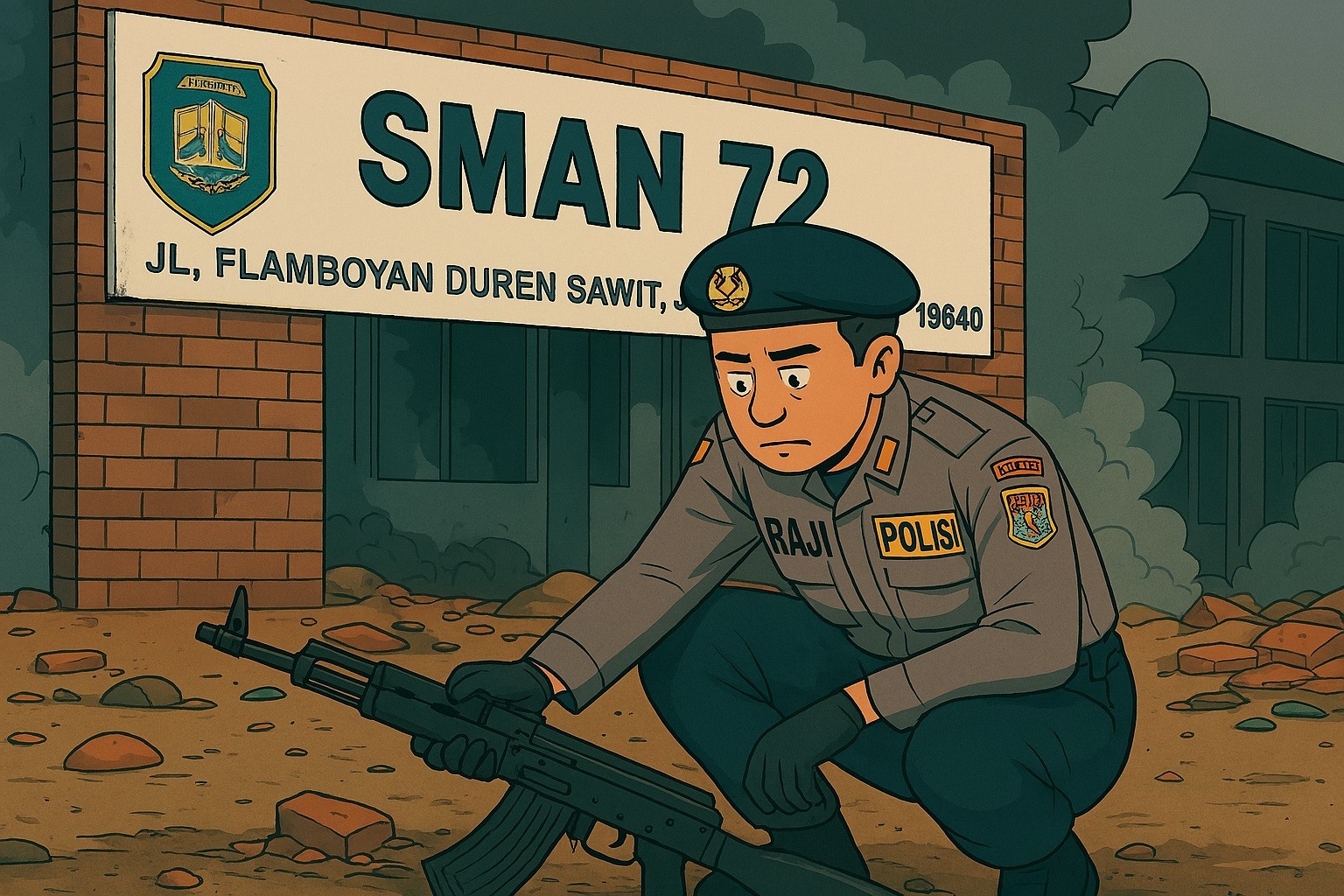 Polda Metro Jaya Selidiki Temuan Senjata di Lokasi Ledakan SMAN 72 Kelapa Gading